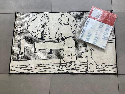 Kuifje - 2 Tapis de bain et rideau de douche - Axis - 1994, Boeken, Strips | Comics