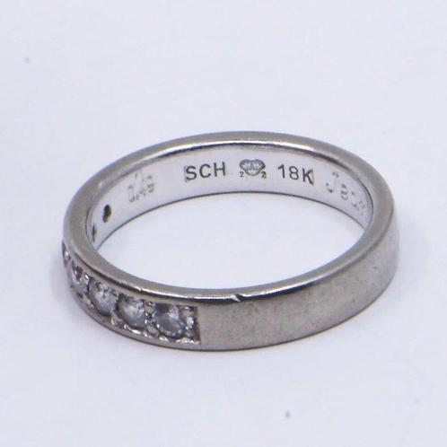 Ring - 18 karaat Witgoud - 0.49ct. tw. Diamant (Natuurlijk), Handtassen en Accessoires, Ringen