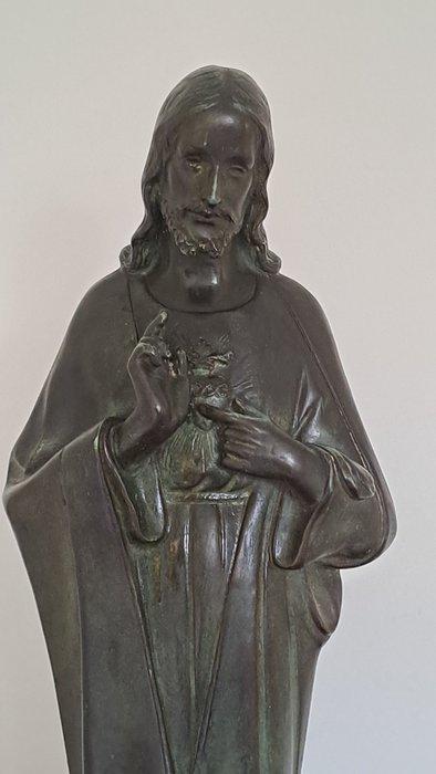 P. Balestra - Beeld - Jezus Heilig Hart - 55 cm - Art déco -, Antiek en Kunst, Antiek | Boeken en Manuscripten