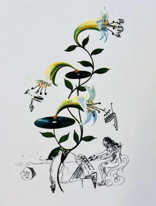 Salvador Dali (1904-1989) - Homage to Beethoven/Le Lys, Antiek en Kunst, Antiek | Overige Antiek