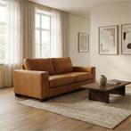 Leren bank Enjoy - 2,5 zits - Kenia Cognac (cognac) - Poten, Huis en Inrichting, Zetels | Zetels, Nieuw, Ophalen of Verzenden