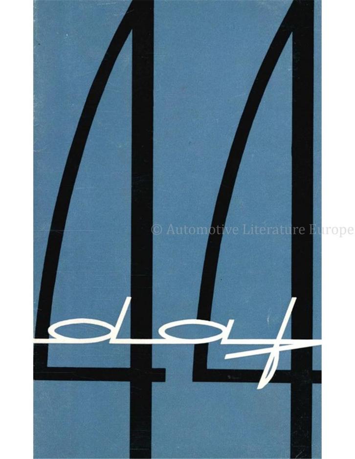 1967 DAF 44 INSTRUCTIEBOEKJE DUITS, Auto diversen, Handleidingen en Instructieboekjes