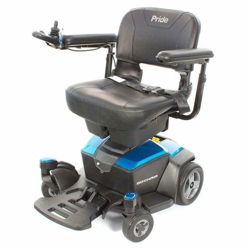 Elektrische Rolstoel Pride Go Chair Saffierblauw (Nieuw), Divers, Chaises roulantes, Enlèvement ou Envoi