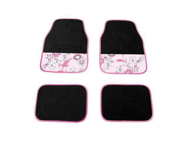 Mattenset Universeel Roze Bloem, Auto-onderdelen, Interieur en Bekleding, Ophalen of Verzenden