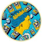Tuvalu. 1 Dollar 2022 Homer Simpson-Beer Time 1 Oz, (.999)