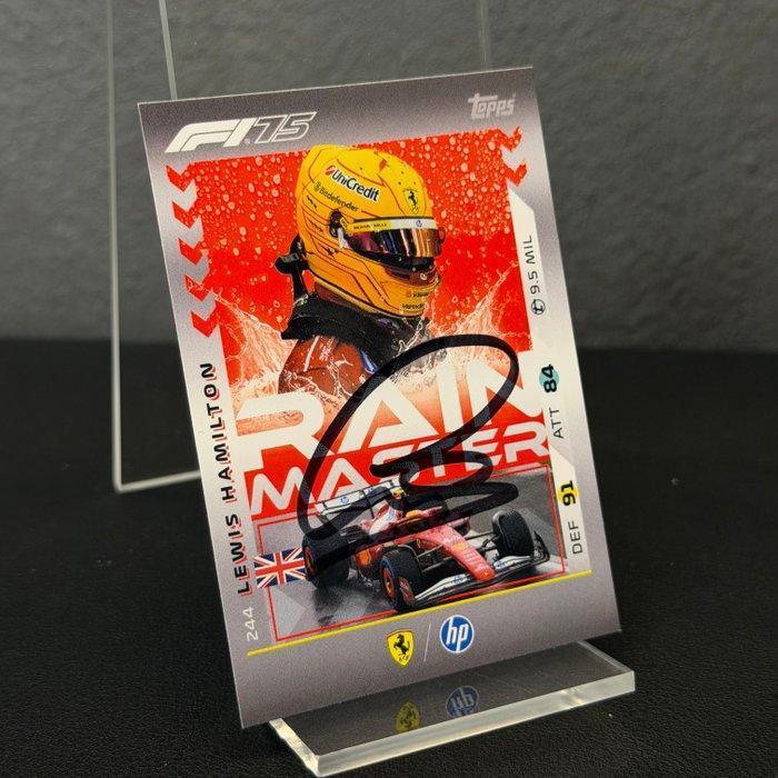 Ferrari - Topps 244 Rain Master Signed - Lewis Hamilton -, Verzamelen, Automerken, Motoren en Formule 1