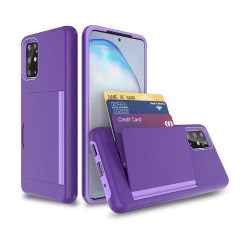 Samsung Galaxy S10 Plus - Wallet Card Slot Cover Case Hoesje, Télécoms, Téléphonie mobile | Housses, Coques & Façades | Samsung