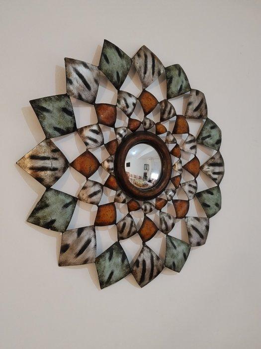 Spiegel - Metaal, Antiek en Kunst, Curiosa en Brocante