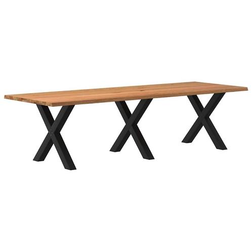 vidaXL Table à manger marron clair bois de chêne massif, Huis en Inrichting, Tafels | Eettafels, Verzenden