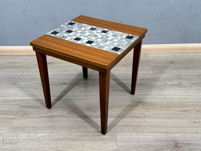 Bijzettafel - Hout, Keramiek - Bijzettafel met mozaïek, Antiquités & Art, Art | Objets design