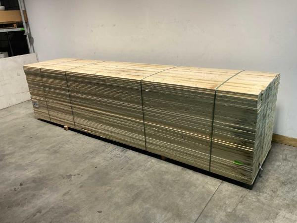 Veiling - 50x Vuren plank 450x15x2,2cm, Doe-het-zelf en Bouw, Hout en Planken, Nieuw