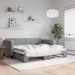 vidaXL Slaapbank met onderschuifbed 90x190 cm stof, Huis en Inrichting, Verzenden, Nieuw
