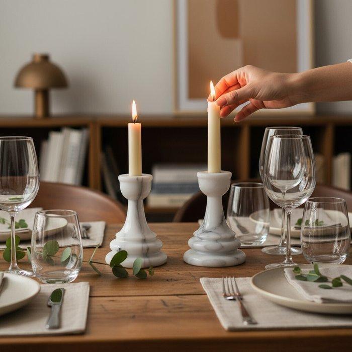 Radice Progettazione dArredamenti - 2x Portacandele Vintage, Antiek en Kunst, Curiosa en Brocante