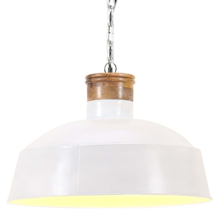 vidaXL Hanglamp industrieel E27 58 cm wit, Huis en Inrichting, Lampen | Overige, Nieuw, Verzenden