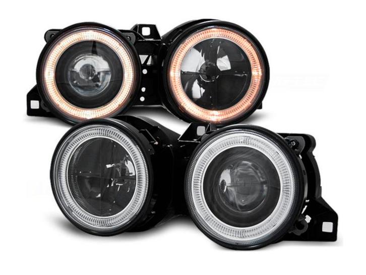 Angel Eyes koplampen Black geschikt voor BMW E30, Auto-onderdelen, Verlichting, Nieuw, BMW, Verzenden