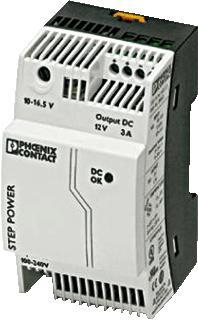 Phoenix Contact STEP Gelijkstroomvoeding 12V | 2868570, Doe-het-zelf en Bouw, Elektriciteit en Kabels, Verzenden