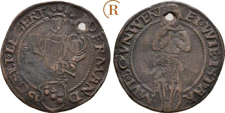 Rechenpfennig o J, um 1600 Duitsland:, Postzegels en Munten, Penningen en Medailles, Verzenden