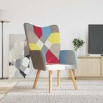 vidaXL Relaxstoel patchwork stof, Maison & Meubles, Fauteuils, Verzenden