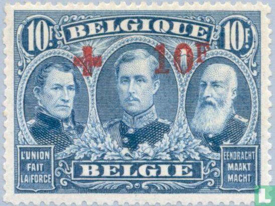 België - Diverse onderwerpen, met opdruk - 1918, Timbres & Monnaies, Timbres | Europe | Belgique, Envoi