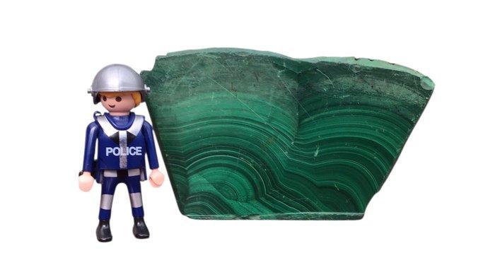 malachiet Bothryodaal Kristal - Hoogte: 8.5 cm - Breedte:, Verzamelen, Mineralen en Fossielen