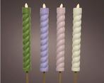 Set ledfakkels solar lumineo led kaars pastel swirl., Nieuw