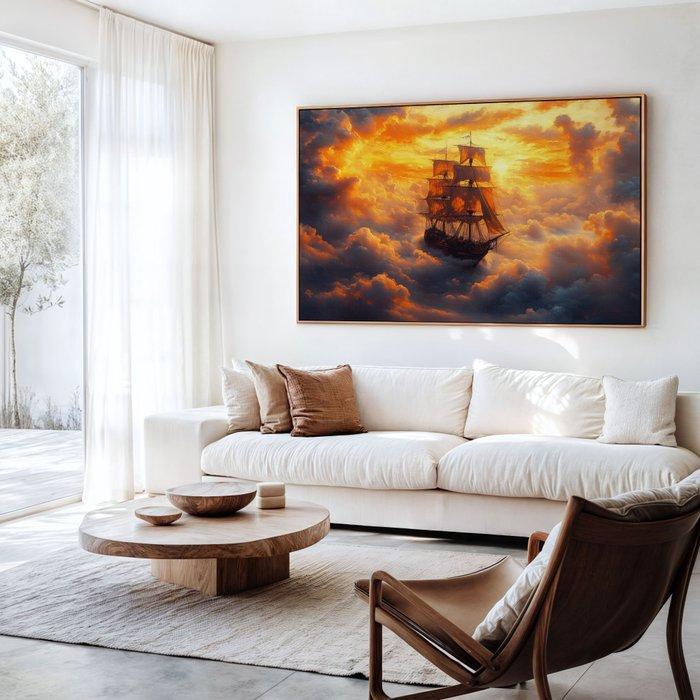 Iconica - Sailing the Heavens - Unique 1/1 XXL (100x150 cm), Antiek en Kunst, Kunst | Designobjecten