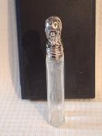 Parfumfles - Antieke Hollandse Parfum Flacon met zilveren