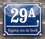 Huisnummer met naam en pijl 14x12 cm, Verzenden, Nieuw