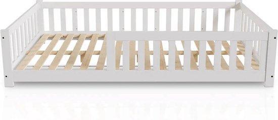 2dekans | Kinderbed Naya - 120 x 200 cm - Wit, Kinderen en Baby's, Kinderkamer | Bedden, Ophalen of Verzenden