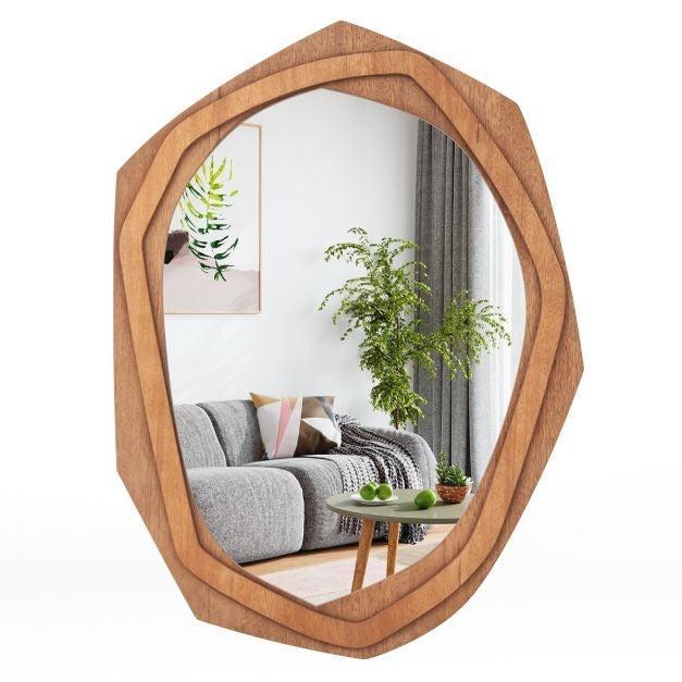 2dekans | Coast Decoratieve Spiegel - Hout - 6kg - 89,5x66cm, Huis en Inrichting, Woonaccessoires | Spiegels, Ophalen of Verzenden