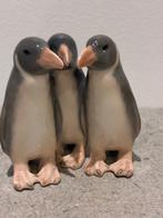 Royal Copenhagen - Beeldje, 3 penguins - 10 cm - Porselein, Antiek en Kunst
