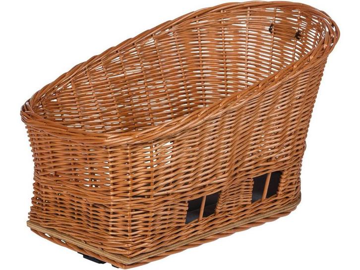 Basil Pasja MIK - Hondenfietsmand Achter - Riet - Incl., Animaux & Accessoires, Accessoires pour chiens, Envoi
