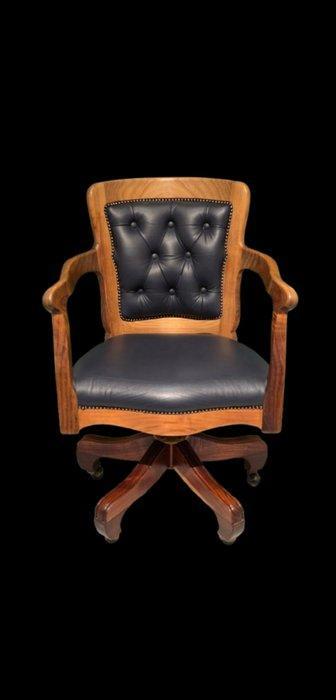 Bureaustoel - Hout, IJzer - Directiestoel Noorwegen, Antiquités & Art, Curiosités & Brocante