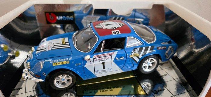 Bburago 1:16 - Modelauto - Alpine Renault A110 1600S Tour de, Hobby en Vrije tijd, Modelauto's | 1:5 tot 1:12