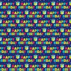 Cadeaupapier Happy Birthday Taart 1,52m, Hobby en Vrije tijd, Verzenden, Nieuw