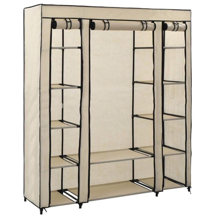 vidaXL Kledingkast met vakken en stangen 150x45x176 cm stof, Huis en Inrichting, Kasten | Kleerkasten, Nieuw, Verzenden