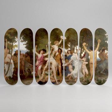 William Bouguereau (after) - 7 Skateboards La jeunesse de
