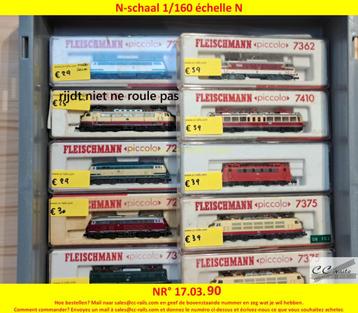 N-schaal modeltreinen Fleischmann Roco Minitrix Arnold Trix, Ophalen of Verzenden