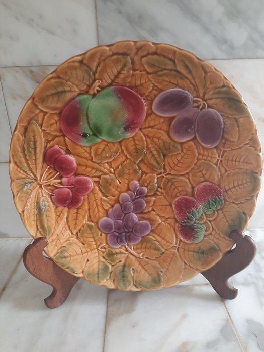 Sarreguemines Barbotine Fruit - Dessertservies (12) -, Antiek en Kunst, Curiosa en Brocante
