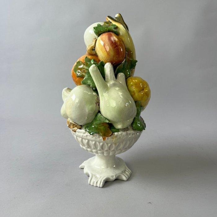 Ornement décoratif - Centre de table vintage en majolique -, Antiquités & Art, Curiosités & Brocante