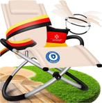 Ligbed - Ligstoel - Zonnebed - Relaxstoel - Beige - KESSER®, Tuin en Terras, Verzenden, Nieuw