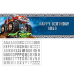Monster Truck Banner Personaliseerbaar 1,5m, Verzenden, Nieuw