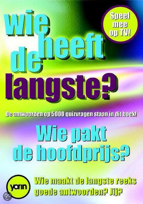 Wie Heeft De Langste 9789058601964, Boeken, Hobby en Vrije tijd, Gelezen, Verzenden