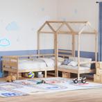 vidaXL Kinderbed met huisje en bankje massief grenenhout, Verzenden, Nieuw