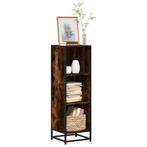 vidaXL Boekenkast 33,5x33x107,5 cm bewerkt hout gerookt, Huis en Inrichting, Kasten | Boekenkasten, Verzenden, Nieuw