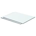 vidaXL Schappen 2 st 40x25 cm glas transparant, Huis en Inrichting, Verzenden, Nieuw