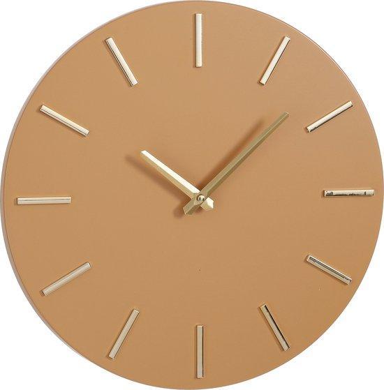 2dekans | Mica Decorations Brixen Wandklok - Ø36 cm -, Huis en Inrichting, Woonaccessoires | Klokken, Ophalen of Verzenden