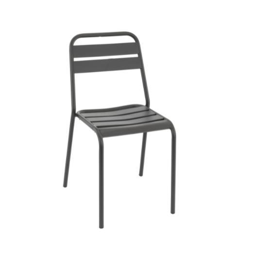 Nieuwe Terrasstoel Margriet - Antraciet- Vintage/Café, Tuin en Terras, Aarde en Mest, Ophalen