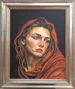 Italiaanse school (XX) - Ritratto di Donna, Antiek en Kunst