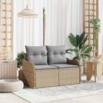 vidaXL Tuin Sofa Beige 121 x 62 x 69cm poly rattan, Verzenden